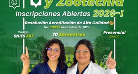 ¡Forma parte del programa de MEDICINA VETERINARIA Y ZOOTECNIA!
